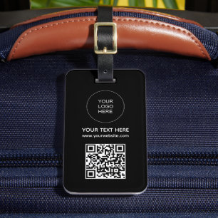 QR-code Aangepaste website adres Logo Scan Barcode Bagagelabel