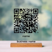 QR Code Acrylic Sign (Neutre)
