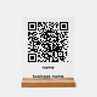 QR Code Acrylic Sign Acryl Bord