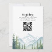 QR Code Adventure begint met Woodland Baby shower Kaart (Achterkant)