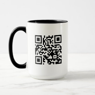 QR-code alleen 15 oz combinatie-Mok Mok