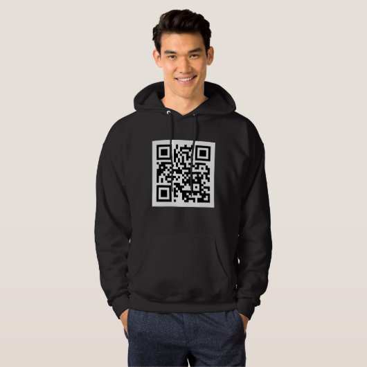 QR-code Alleen basisch gebooste Sweatshirt (Voorkant volledig)