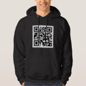 QR-code Alleen basisch gebooste Sweatshirt (Voorkant)