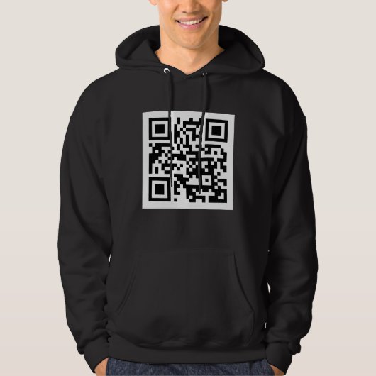 QR-code Alleen basisch gebooste Sweatshirt (Voorkant)