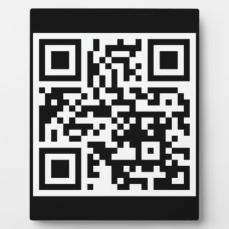 QR-code Alleen brede rechthoekige tablet Plaque Fotoplaat