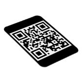QR-code alleen Flexibele fotomagneet Magneet (Rechterzijde)