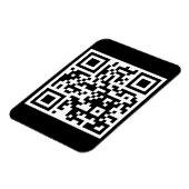 QR-code alleen Flexibele fotomagneet Magneet (Linkerzijde)