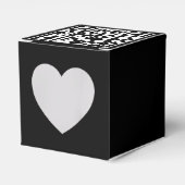 QR-code alleen hartslag Bedankdoosjes (Voorkant Zijde)