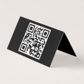 QR-code alleen horizontaal gevouwen Kaart (Achterkant)