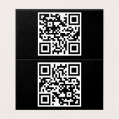 QR-code alleen horizontaal gevouwen Kaart (Buitenkant ongevouwen)