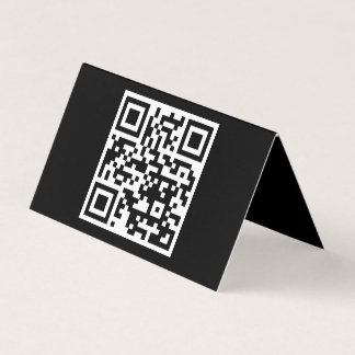 QR-code alleen horizontaal gevouwen Kaart