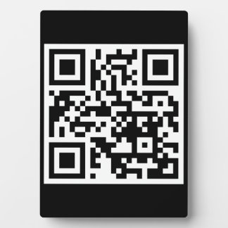 QR-code Alleen rechthoekige tablet-pc met Easel Fotoplaat