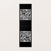 QR-code alleen verticale gevouwen Kaart (Buitenkant ongevouwen)