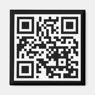 QR-code Alleen vierkante magneet