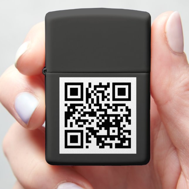 QR-code alleen Zippo Pocket Lighter (In Hand)