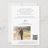 QR CODE amour et merci script 2 photo mariage (Dos)