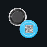 QR Code and Custom Text Professional Magnet<br><div class="desc">Custom Colors - Your QR Code and Custom Text Professional Personalized Business Name Website Promotional Company Supplies / Gift - Add Your QR Code - Image or Logo / Name - Company / Website or E-mail or Phone - Contact Information / Address - Resize and Move or Remove / Add...</div>