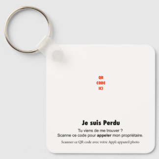 QR-code anti-verlies voor sleutels, huisdieren en Sleutelhanger
