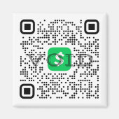 QR-code App Magnet Magneet (Voorkant)