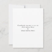 QR Code Aquarelle rose Anémone Mariage RSVP (Dos)
