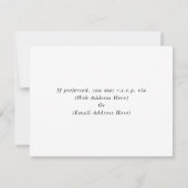 QR Code Aquarelle rose Anémone Mariage RSVP (Dos)