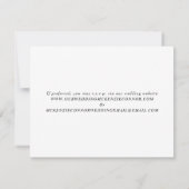 QR Code Aquarelle rose Anémone Mariage RSVP (Dos)