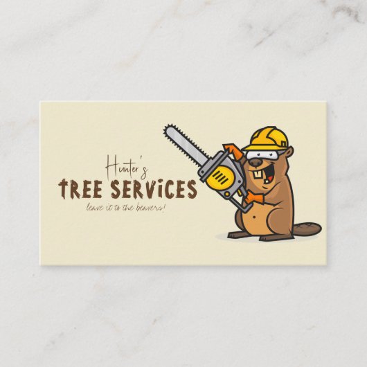 QR Code Arborists Forest Tree Care Landscapage Visitekaartje (Voorkant)