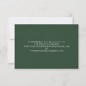 QR Code Arch rose Vert Palm Tropical Mariage RSVP (Dos)
