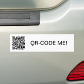 QR-Code Autoaufkleber Bumpersticker (Op auto)