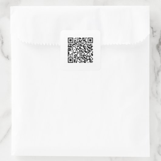 qr code autocollant (Sac)