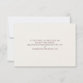 QR Code Automne Anémonique Mariage floral RSVP (Dos)