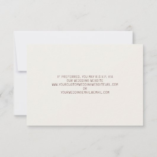 QR Code Automne Anémonique Mariage floral RSVP (Dos)