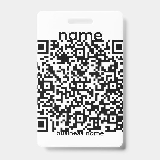 QR-code badge (Voorzijde)