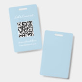 QR-code-badge Badge (Voor- en achterkant)
