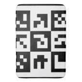qr-code badmat (Voorkant Verticaal)