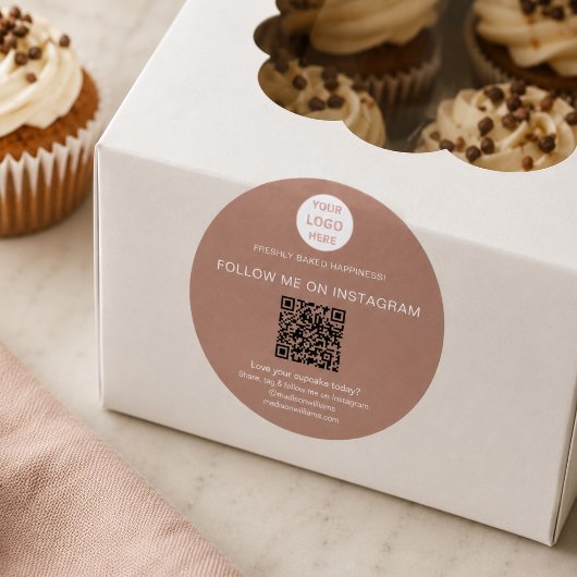 QR-code bakkerij logo sticker