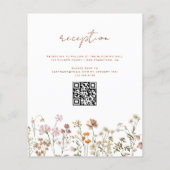 QR-code Baptismetuin met wilde bloemen in bloei (Achterkant)