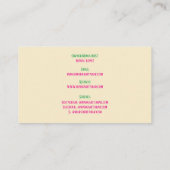 QR Code Bar & Lounge Margarita Visitekaartje (Achterkant)