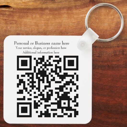 QR-code Basiszaken Sleutelhanger (Achterkant)