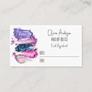 QR Code Beauty Swatch Makeup Artist Appointment Visitekaartje
