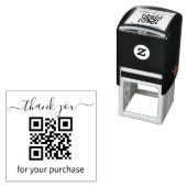 QR-code bedankt voor uw aankoop Zelfinktende Stempel (In situ)