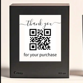 QR-code bedankt voor uw aankoop Zelfinktende Stempel