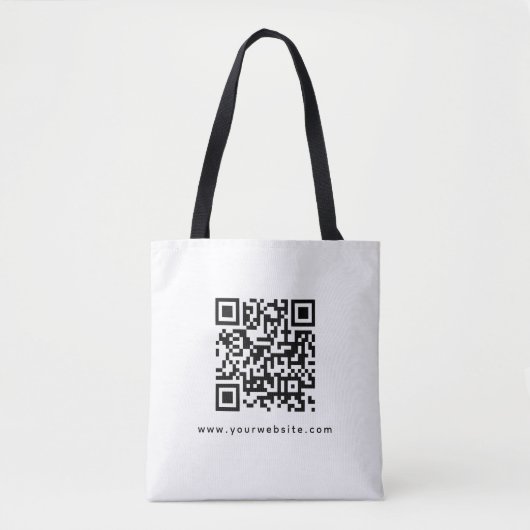 QR-code Bedrijf Logo Website Adres Streepjescode Draagtas (Voorkant)