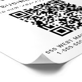 QR-code bedrijf Poster (Hoek)