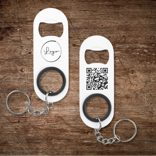 QR Code Bedrijf Zakelijke Logo Promotie Mini Flessenopener