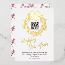 QR-code bedrijfsactiviteiten Gelukkig nieuwjaar