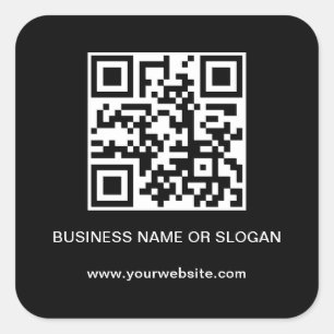 QR-code Bedrijfsbedrijf Professioneel bedrijf Vierkante Sticker