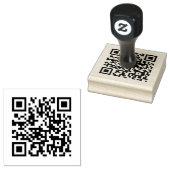 QR-code Bedrijfsminimalistisch Rubberstempel (Gestempeld)
