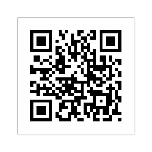 QR-code Bedrijfsminimalistisch Rubberstempel (Afrduk)