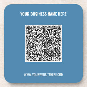 QR-code Bedrijfsnaam Website Professioneel Onderze Bier Onderzetter